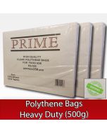 Super Heavy Duty Polythene Bags (500G)