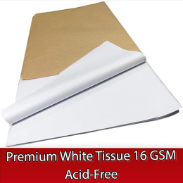 Premium white tissue